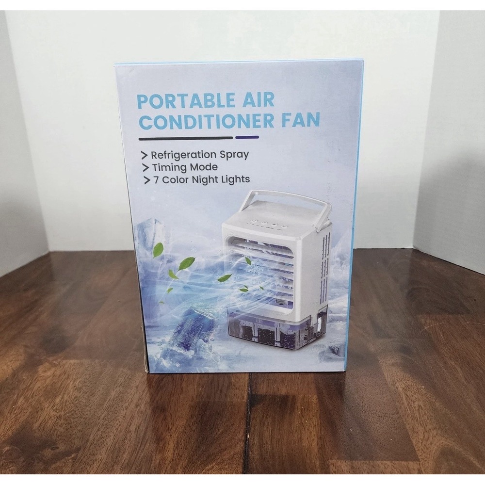 Portable Air Conditioner Cooling‎ Fan Humidifier With 3 Speeds & 3 Modes
